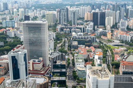 Pagoda street with various stores and restaurants in Chinatown Singapore taken on October 10th 2022のeditorial素材
