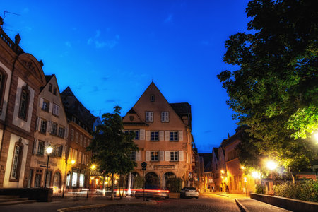 Little venise christmas market taken at night. Famous market in Colmar, France. Taken on June 12, 2023のeditorial素材