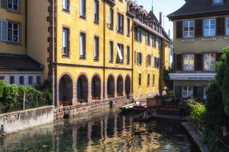 Colmar Little Venice Canal view. Famous travel destination in Colmar, France. Taken on June 12 2023のeditorial素材