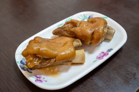 Taiwanese Pork Hock or Knuckles taken in a noodle restaurant in Kaohsiung, Taiwan.の写真素材