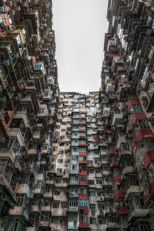 Hong Kong Yick Cheong Monster Building taken in September 9 2024.の写真素材