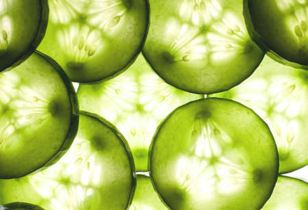Fresh cucumber background の写真素材