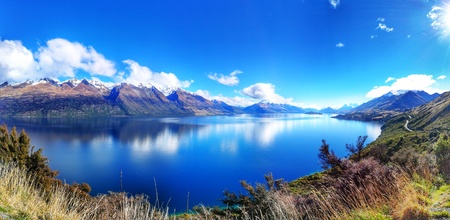 Lake Wakatipu Queenstownの写真素材