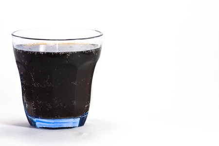 cola drink on a glass