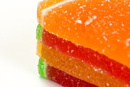 candies on white backgroundの写真素材