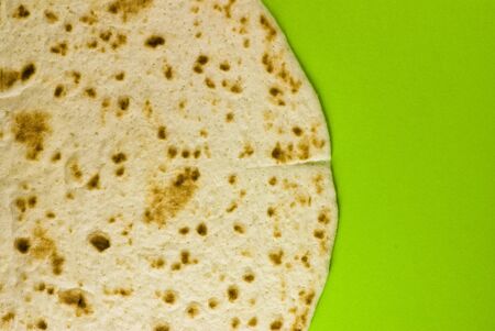 fajita on green backgroundの写真素材