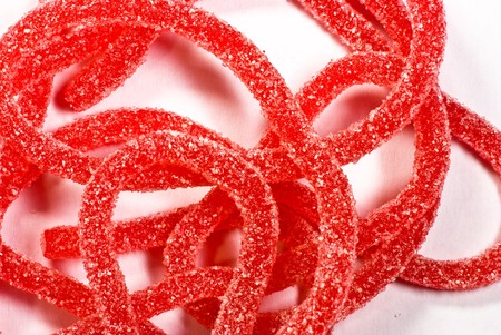 candies on white backgroundの写真素材