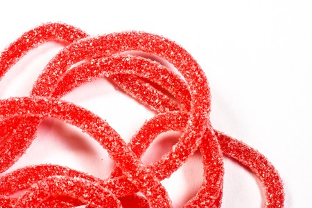 candies on white backgroundの写真素材