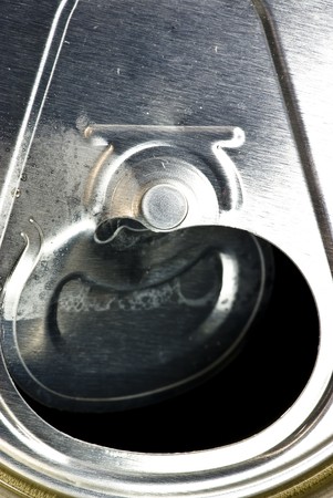 aluminium can closeup