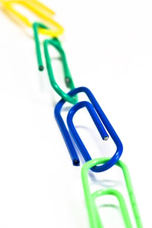clips on white background
