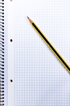 pencil on notebook textureの写真素材