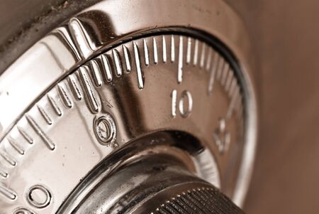 safe lock closeupの写真素材