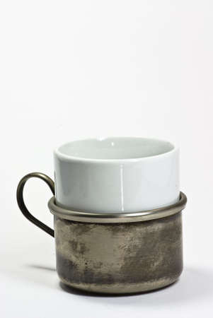 coffee cup on white backgroundの写真素材