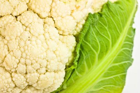 cauliflower closeupの写真素材