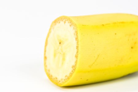 bannana on white backgroundの写真素材