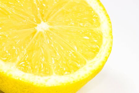 lemon on white backgroundの写真素材