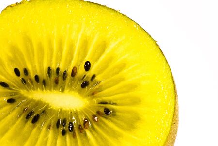 kiwi on white backgroundの写真素材