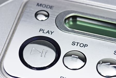 music equip buttons closeup