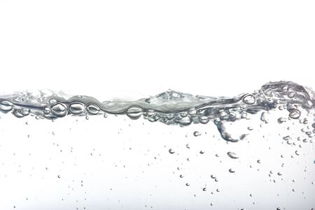 water line on white backgroundの写真素材