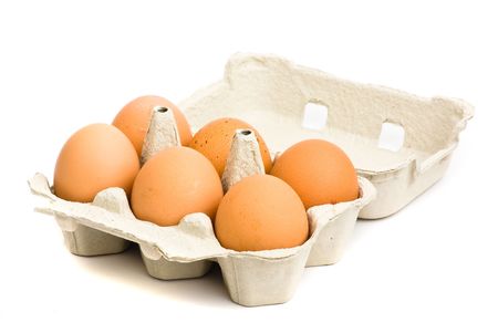 eggs carton isolatedの写真素材
