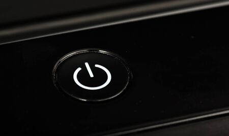 on, off black button の写真素材