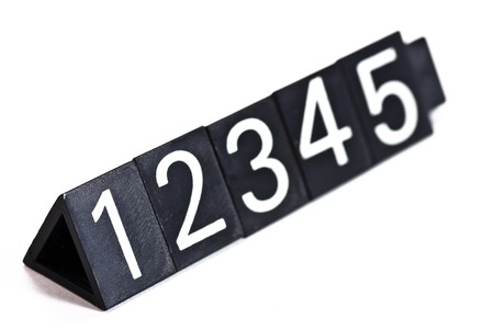 12345の写真素材