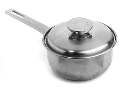 metal saucepanの写真素材