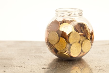 euro cents on bottle