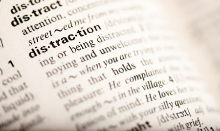 distraction wordの写真素材