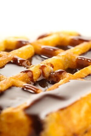 chocolate waffleの写真素材