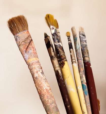 paintbrushesの写真素材