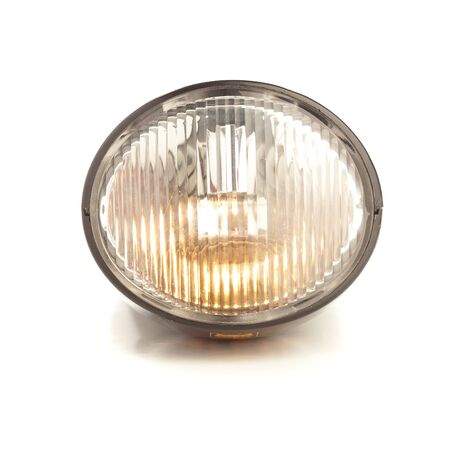 bicycle light isolated on a white backgroundの写真素材