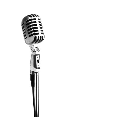 vintage microphoneの写真素材