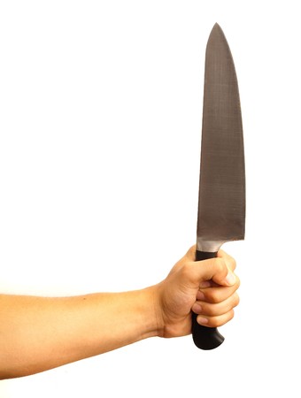 hand and knifeの写真素材