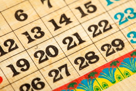 calendarの写真素材