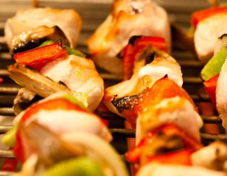 raw brochettesの写真素材