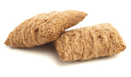 breakfast cereals isolated on a white backgroundの写真素材