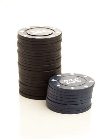 poker chipsの写真素材