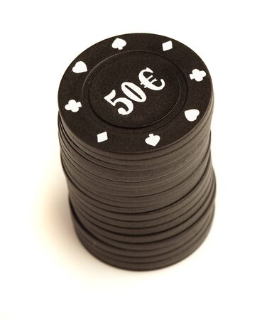 poker chipsの写真素材