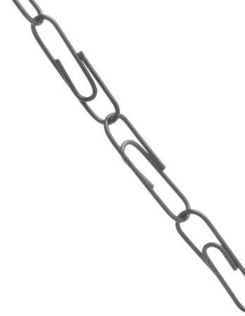 clips stack isolated on a white backgroundの写真素材
