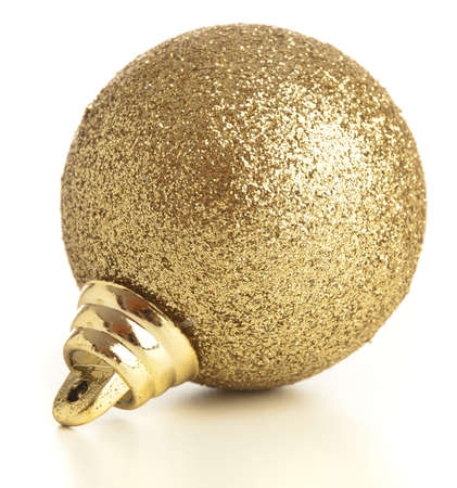 christmas balls isolated on a white backgroundの写真素材