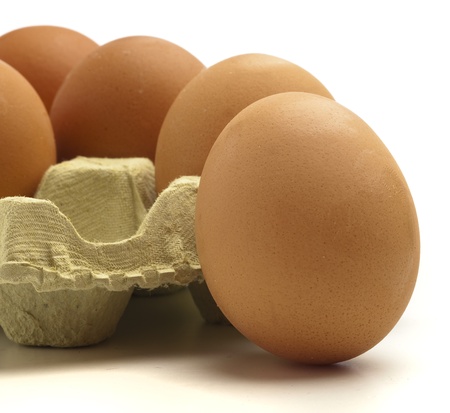 extreme closeup of a egg box detail 
