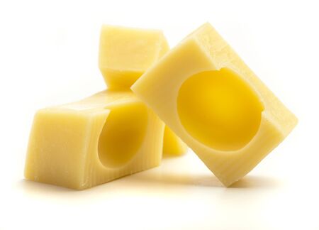 emmental cheese isolated on a white background