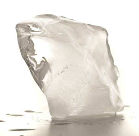 ice cube isolated on a white backgroundの写真素材