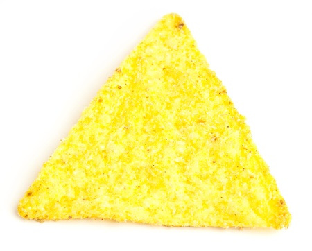mexican nachos isolated on a white background
