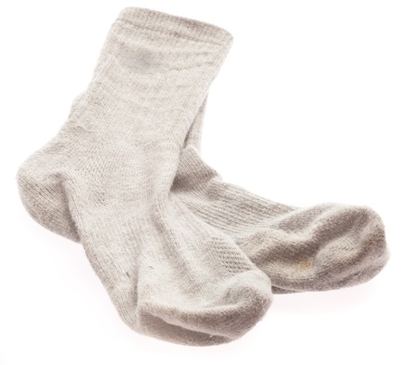 soft sock isolated on a white backgroundの写真素材