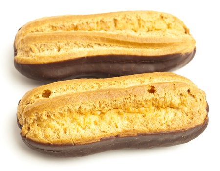 chocolate buns isolated on a white background