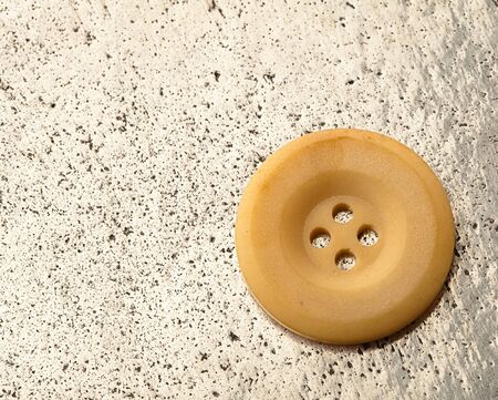 button on a metal surfaceの写真素材