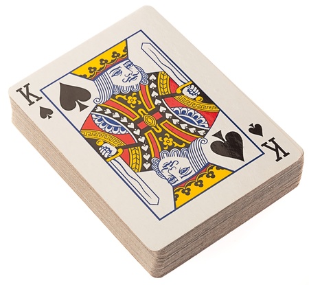 poker deck on a white background