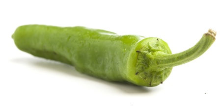 green pepper isolated on a white background